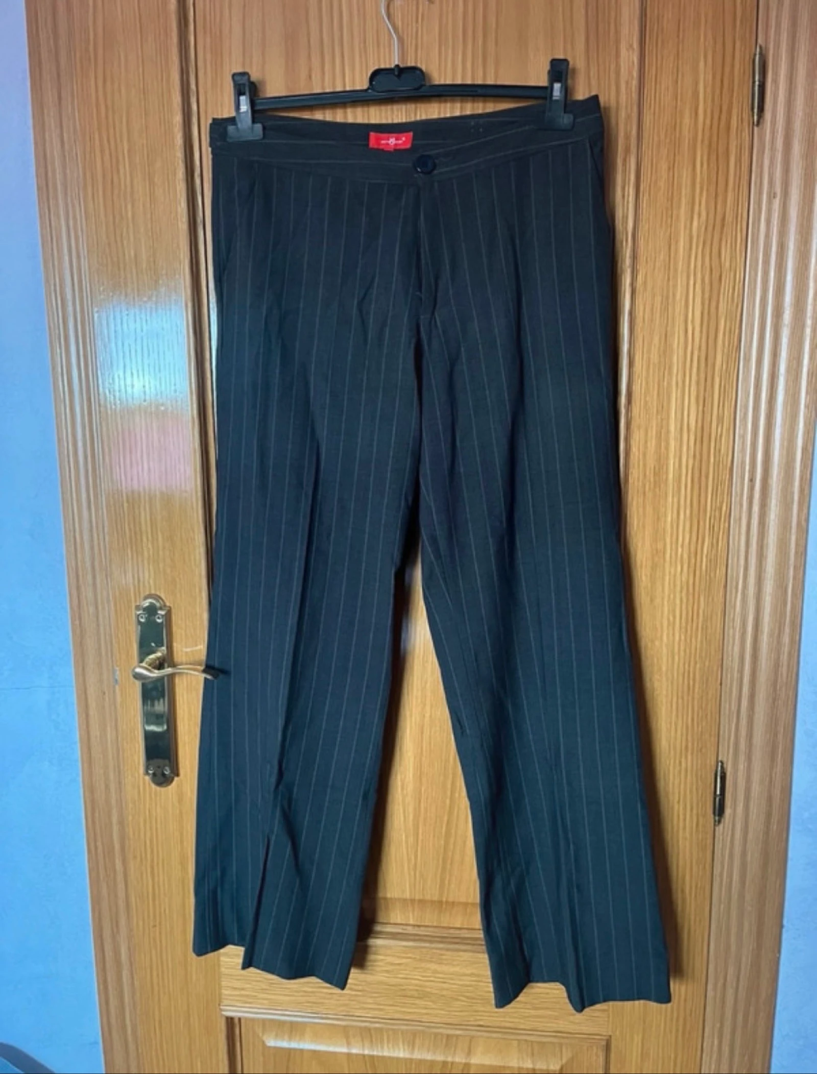 Pantalón de traje vintage de rayas 